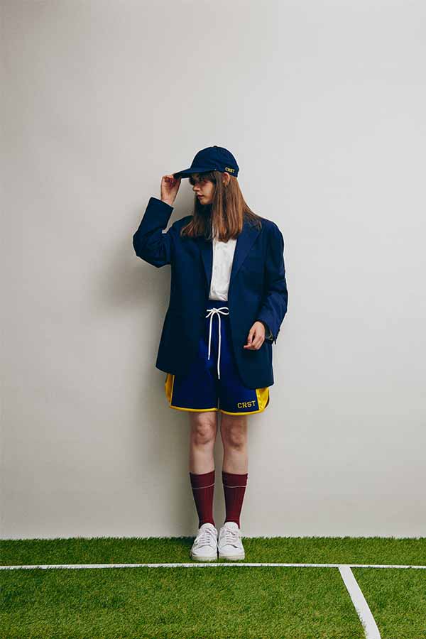 Rib semi-long socks/WOMENS(Kleuren ×DIGAWEL)