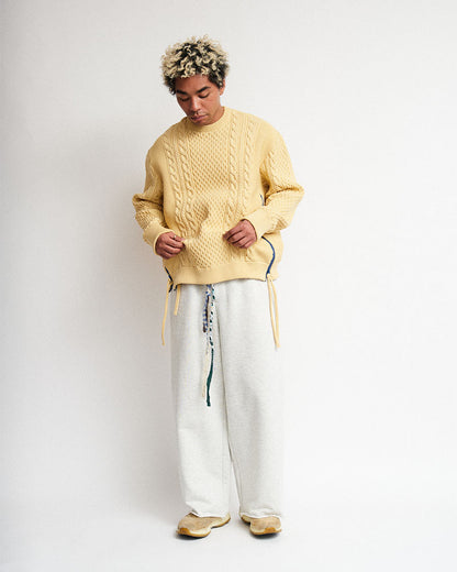 Wide sweat pants