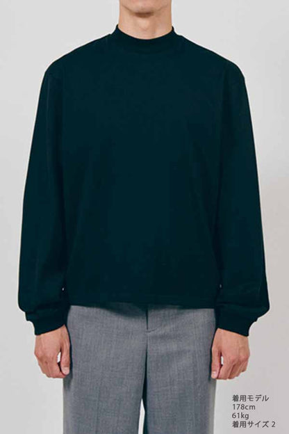 Mock neck L/S T-shirt