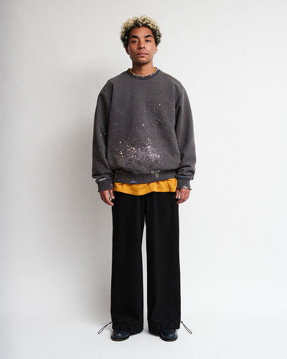 Distressed sweatshirt