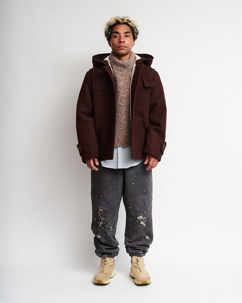 Distressed sweat pants