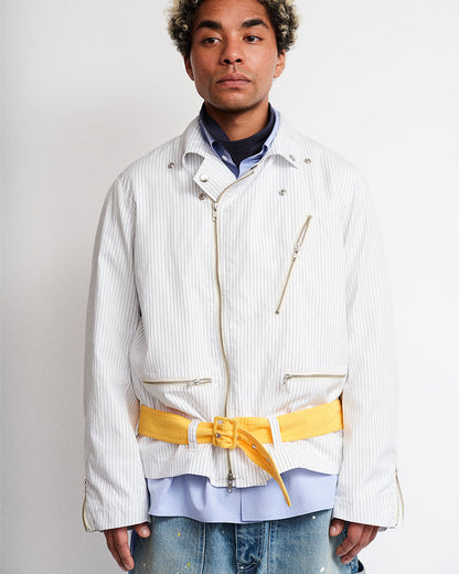 Merino wool  raised neckline L/S T-shirt