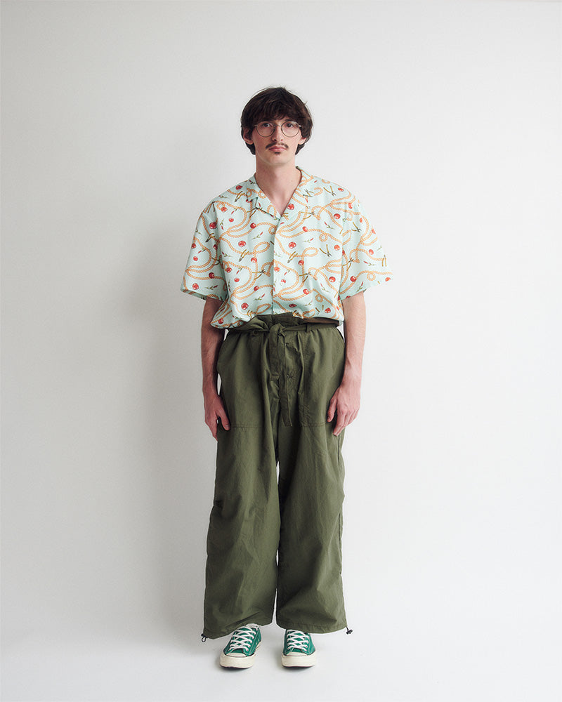 Open-collar S/S shirt(apple&chain) – DIGAWEL ONLINE STORE