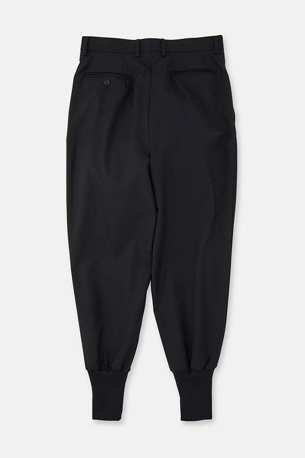 2 Tuck tapered hem rib pants