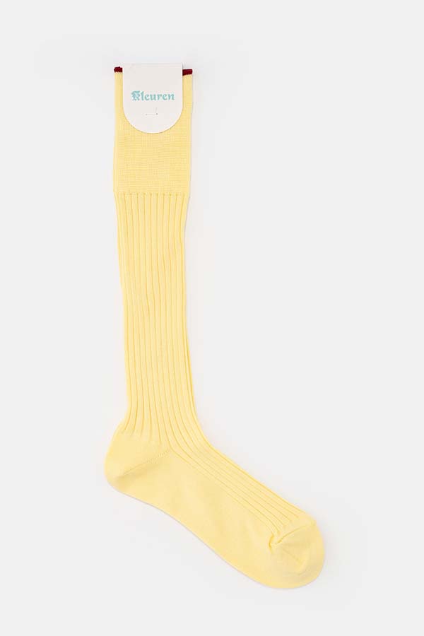 Rib semi-long socks/WOMENS(Kleuren ×DIGAWEL)