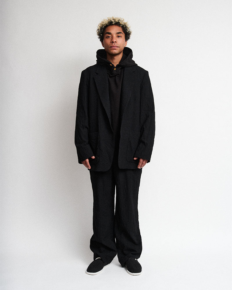 In tuck pants garment wash