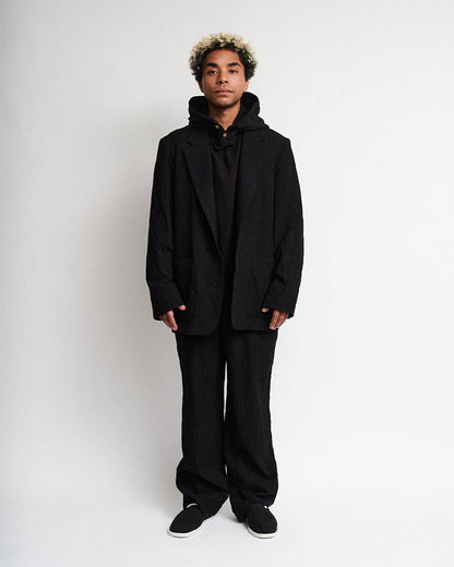 In tuck pants garment wash