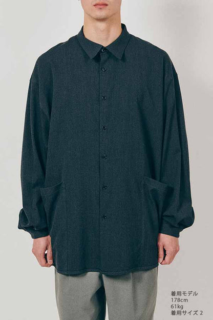 Side Pocket Oversized Shirt