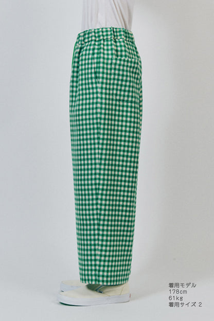 Gingham Easy Pants