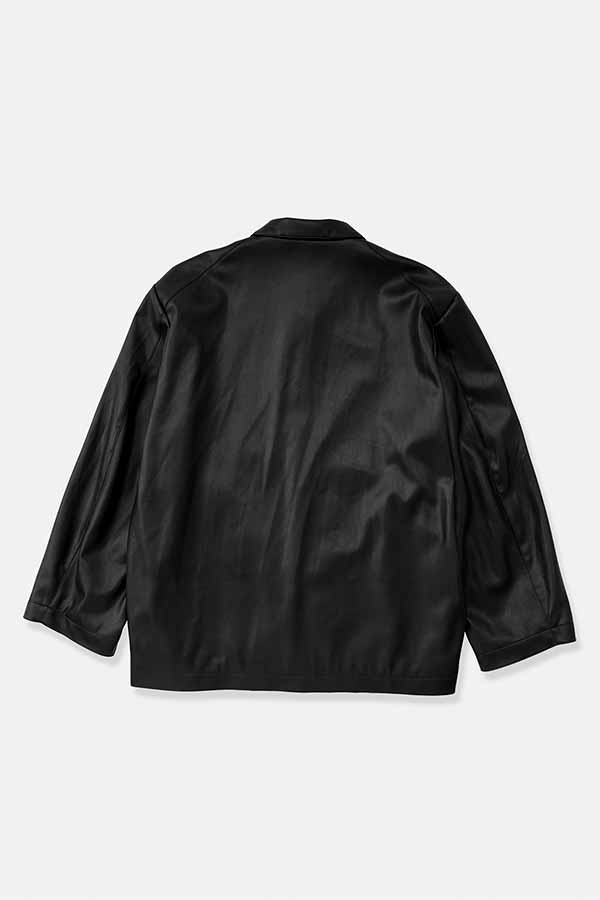 Synthetic Leather Half Coat