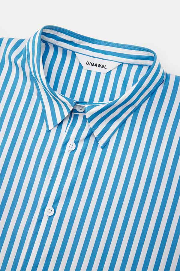 Side pocket S/S shirt① stripe