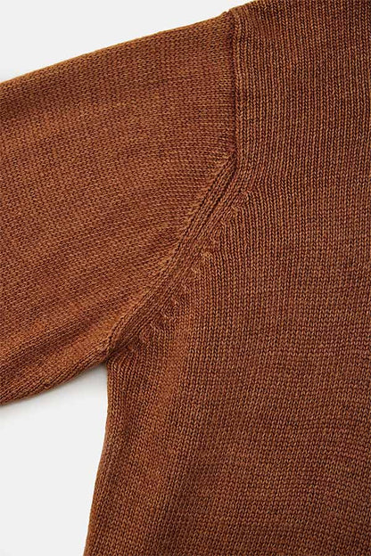 Stonewashed silk turtleneck sweater