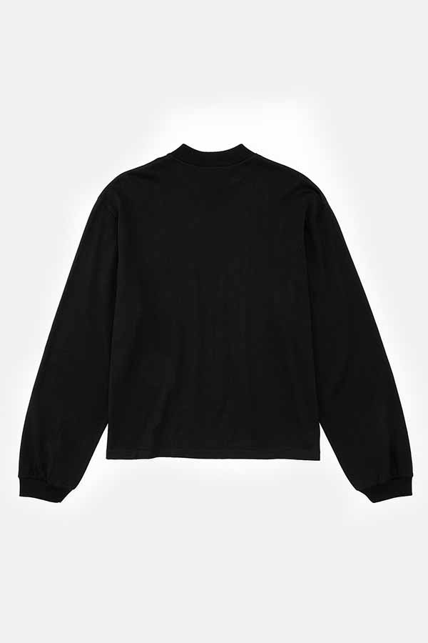 Mock neck L/S T-shirt