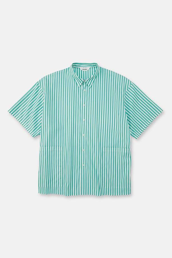 Side pocket S/S shirt① stripe