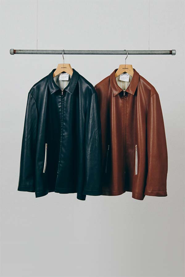 Synthetic Leather Half Coat