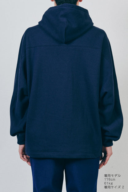 Dolman Sleeve zip Hoodie