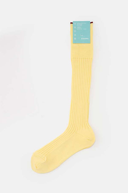 Rib semi-long socks/WOMENS(Kleuren ×DIGAWEL)