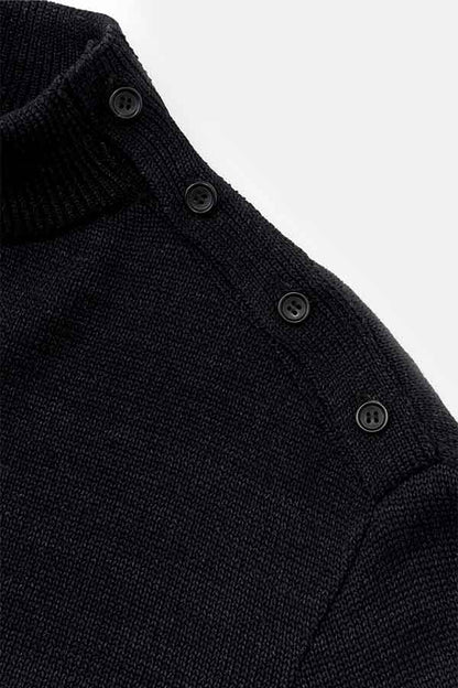 BK-Indigo Turtleneck Sweater