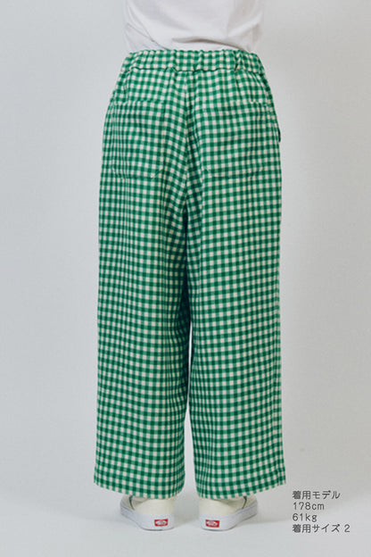 Gingham Easy Pants