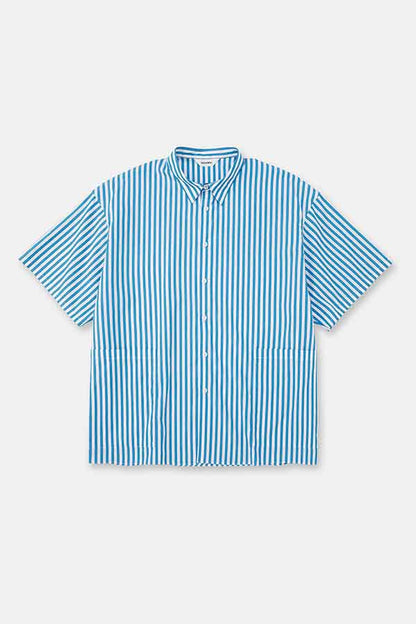 Side pocket S/S shirt① stripe