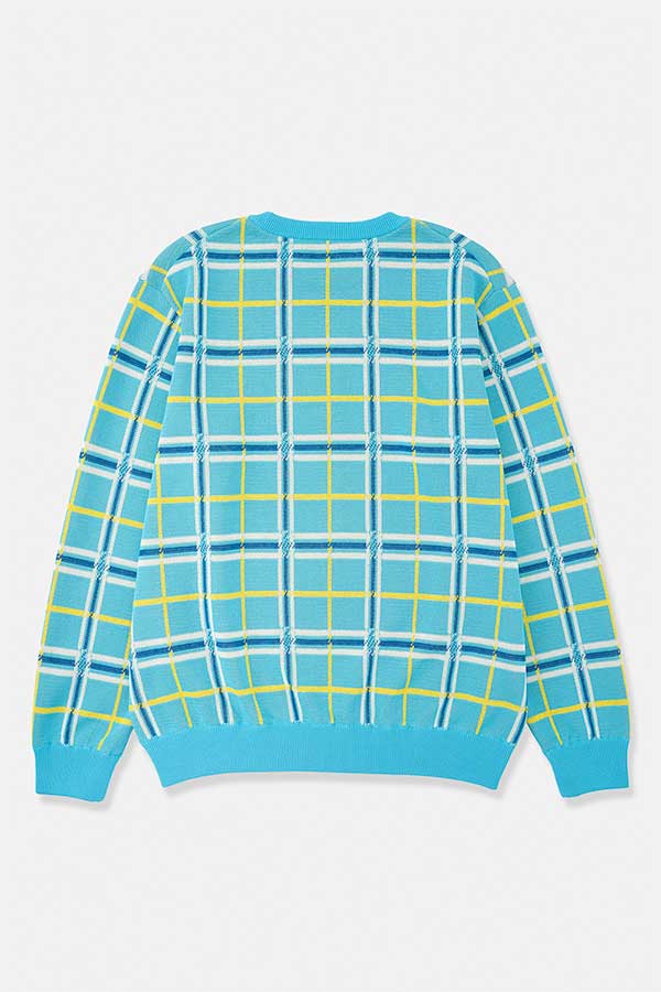 Knit&Sewn Check Sweater