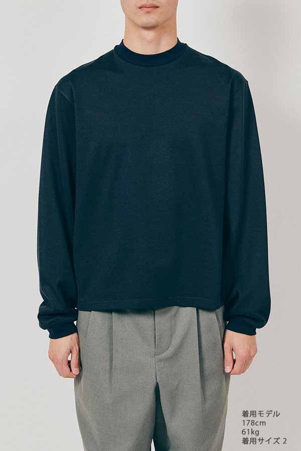 Mock neck L/S T-shirt