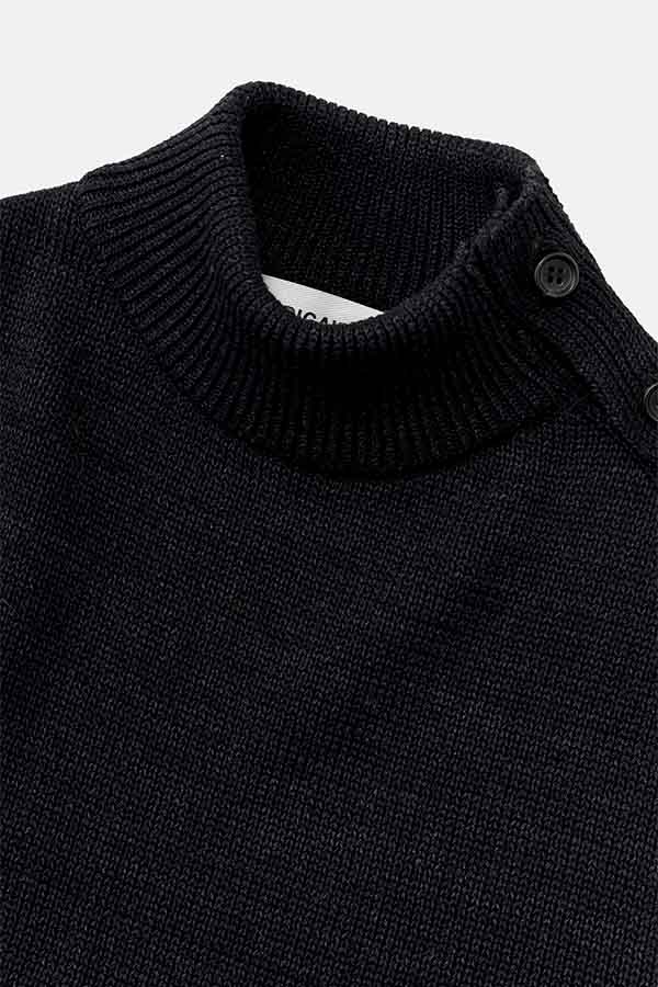 BK-Indigo Turtleneck Sweater