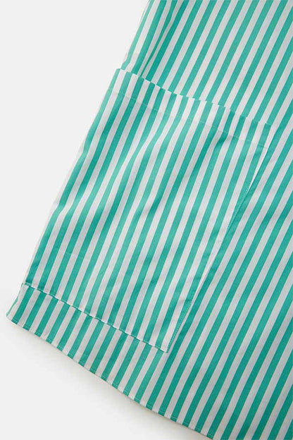 Side pocket S/S shirt① stripe