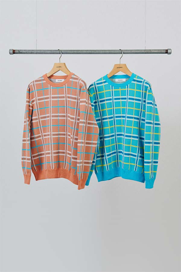 Knit&Sewn Check Sweater