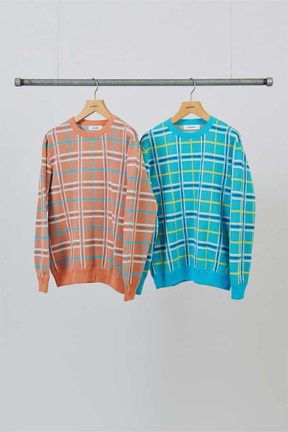 Knit&Sewn Check Sweater