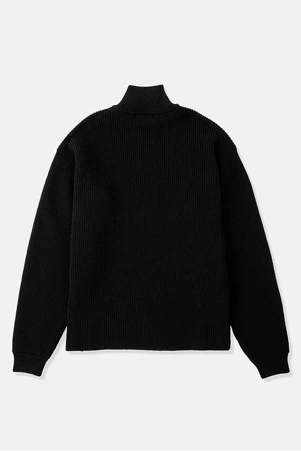 Rib Knit Zip Sweater