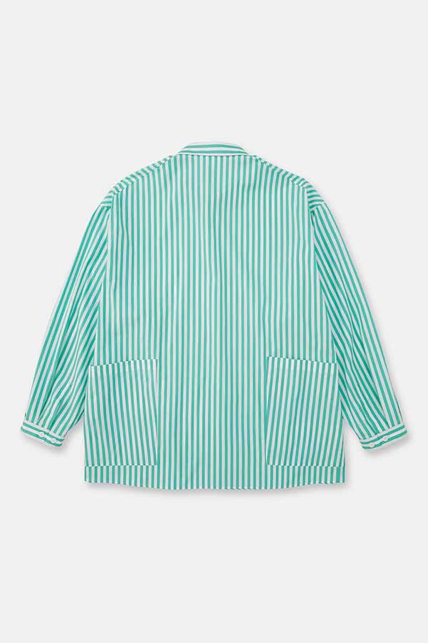 Side pocket L/S shirt① stripe