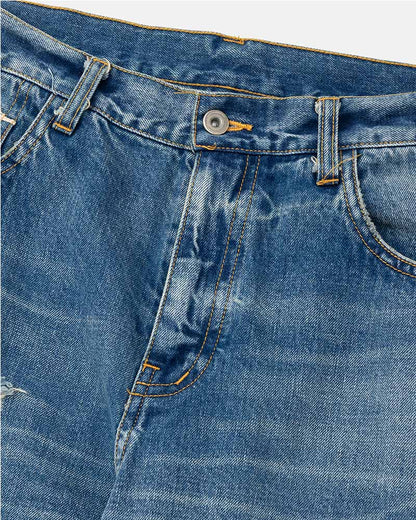 Distressed jeans