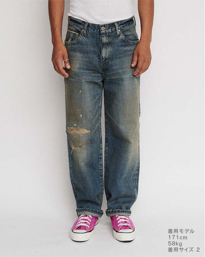 Distressed jeans