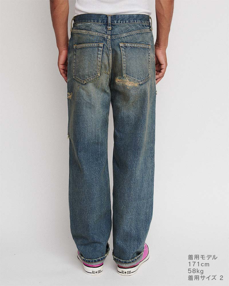 Distressed jeans
