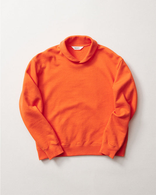 Shawl collar sweat-shirt
