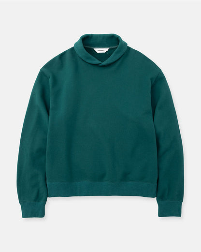 Shawl collar sweat-shirt