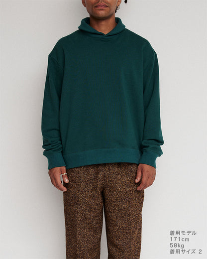 Shawl collar sweat-shirt