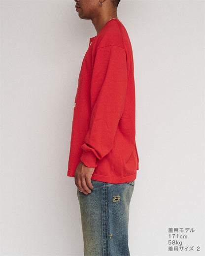 Cotton knit cardigan