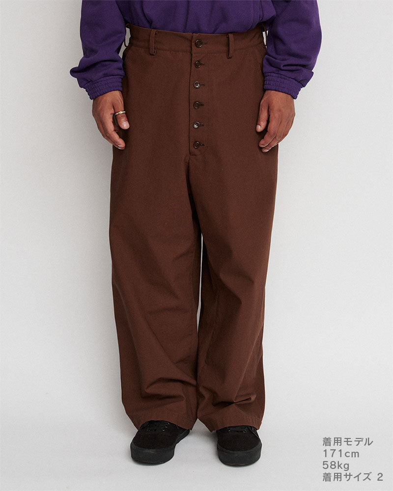 Button fly pants