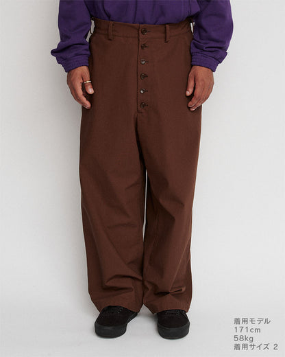 Button fly pants