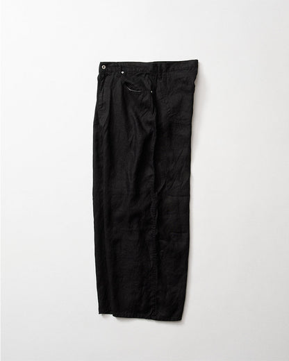 Puckering wide pants