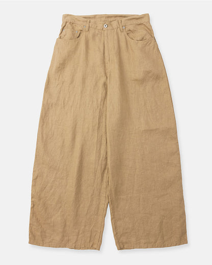 Puckering wide pants