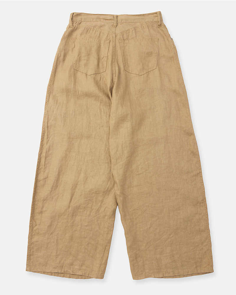 Puckering wide pants