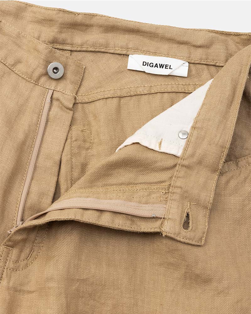 Puckering wide pants