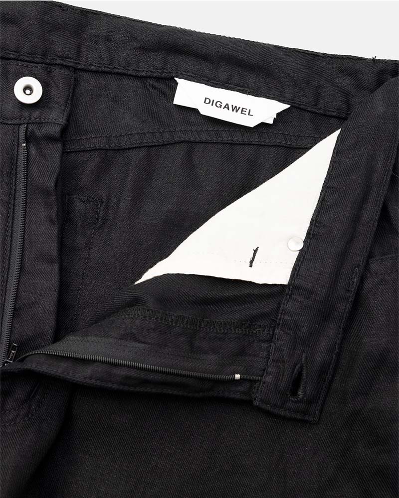 Puckering wide pants