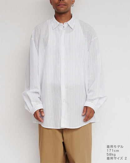 Oversized stripe shirt