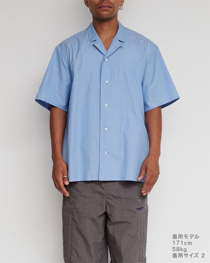 Open-collar S/S shirt