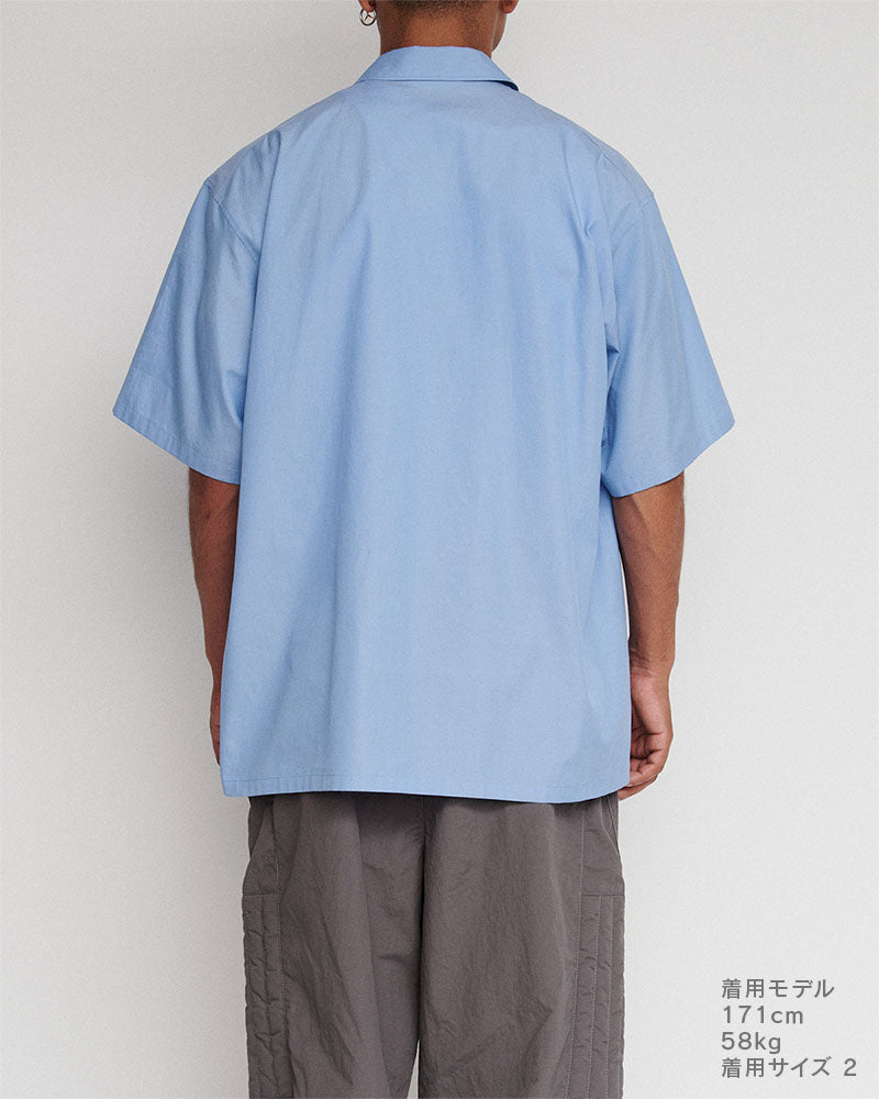 Open-collar S/S shirt