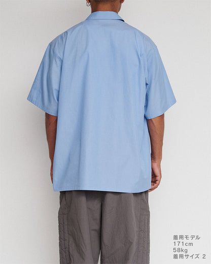 Open-collar S/S shirt
